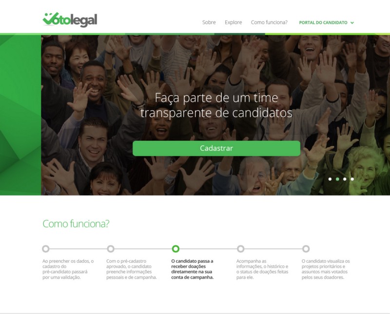 Primeira plataforma de crowdfunding para campanhas estreia hoje no Brasil