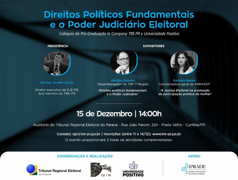Direitos Políticos e Justiça Eleitoral tematizam colóquio